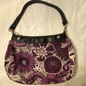 Thirty-one Handbag Purple & White Floral